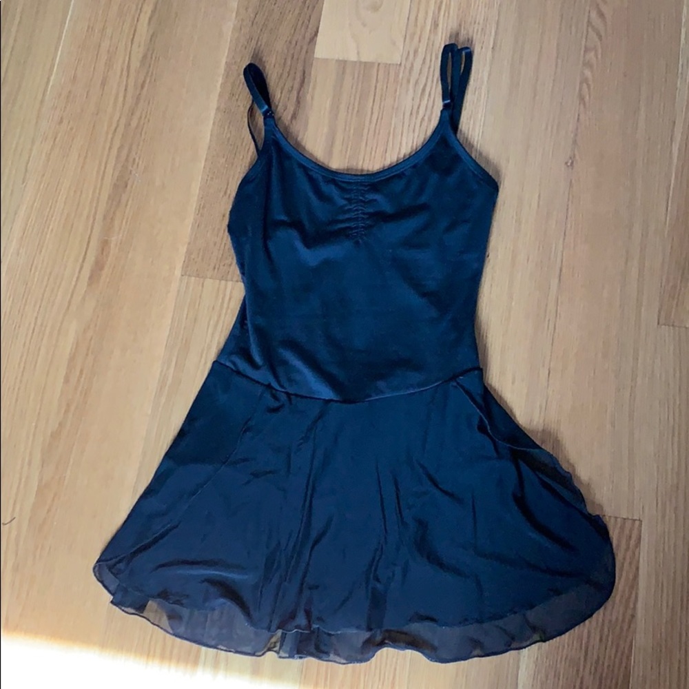Natalie black dance ballet leotard dress costume